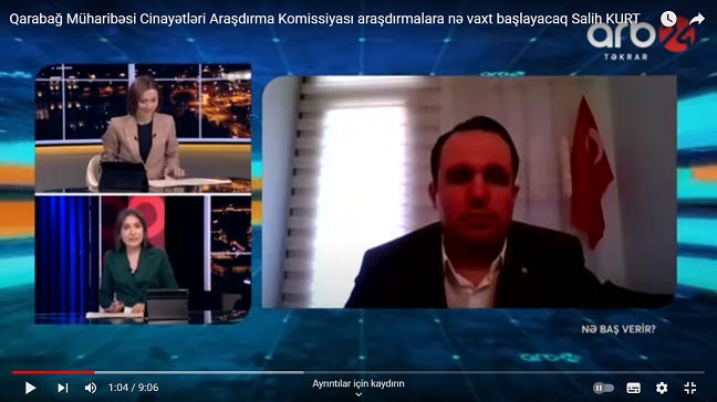 Azerbaycan ARB24 TV'ye konuk olan Başkan Kurt, KASSAK çalışmaları hakkında bilgi verdi.